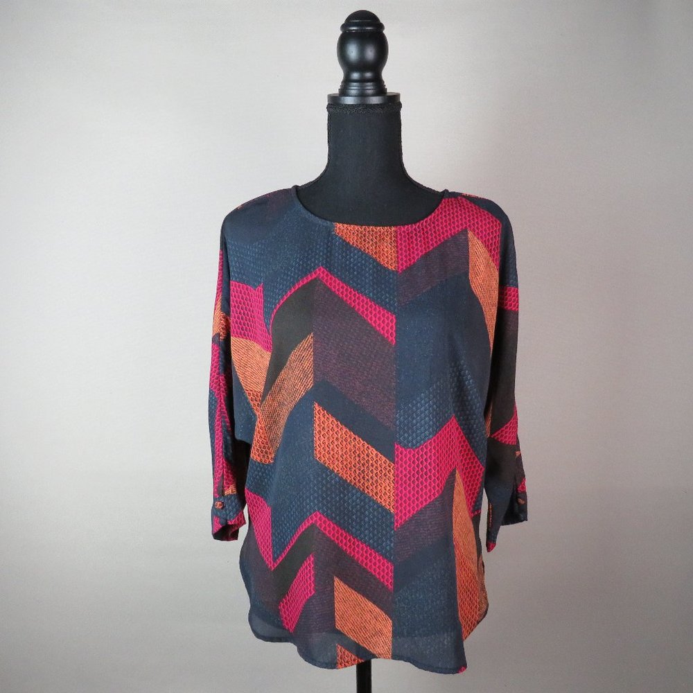 Allison Joy Multi color blouse xs